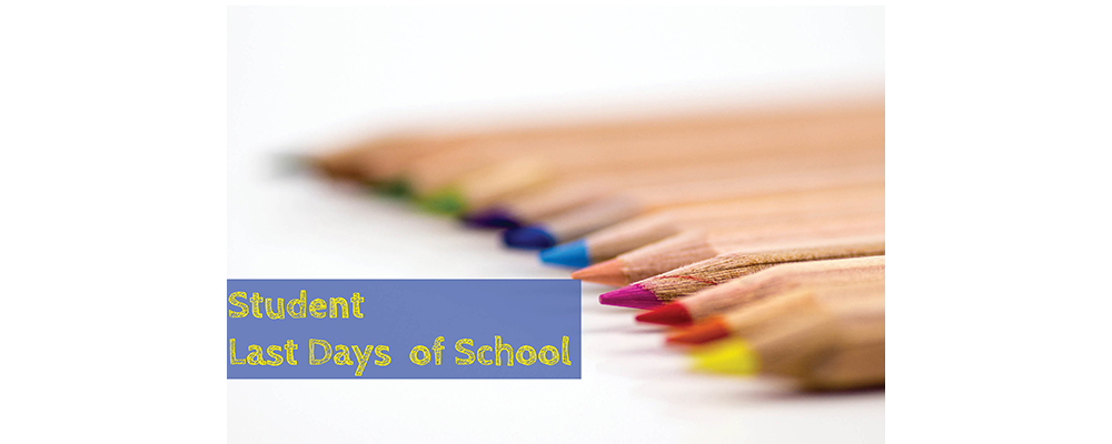 Colored pencils student last days of school