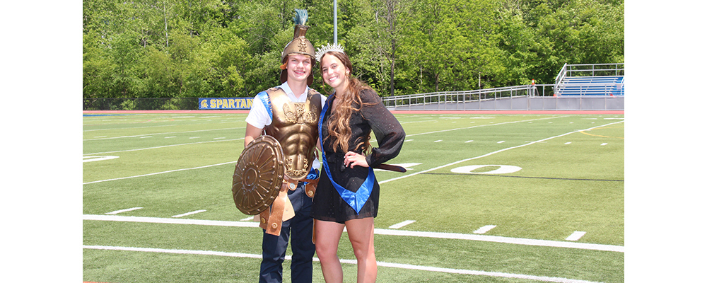 Homecoming Spartan and Queen