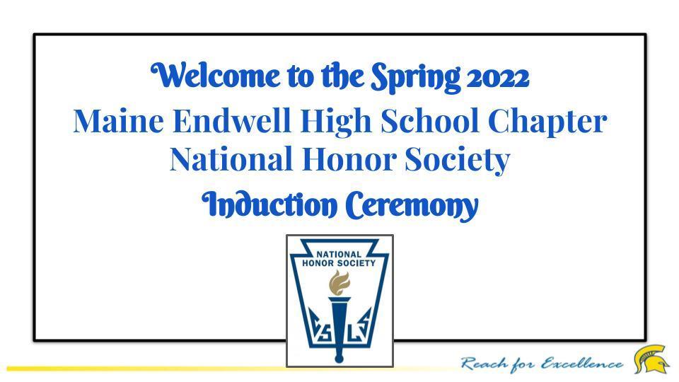 Spring 2022 NHS Induction Honorees