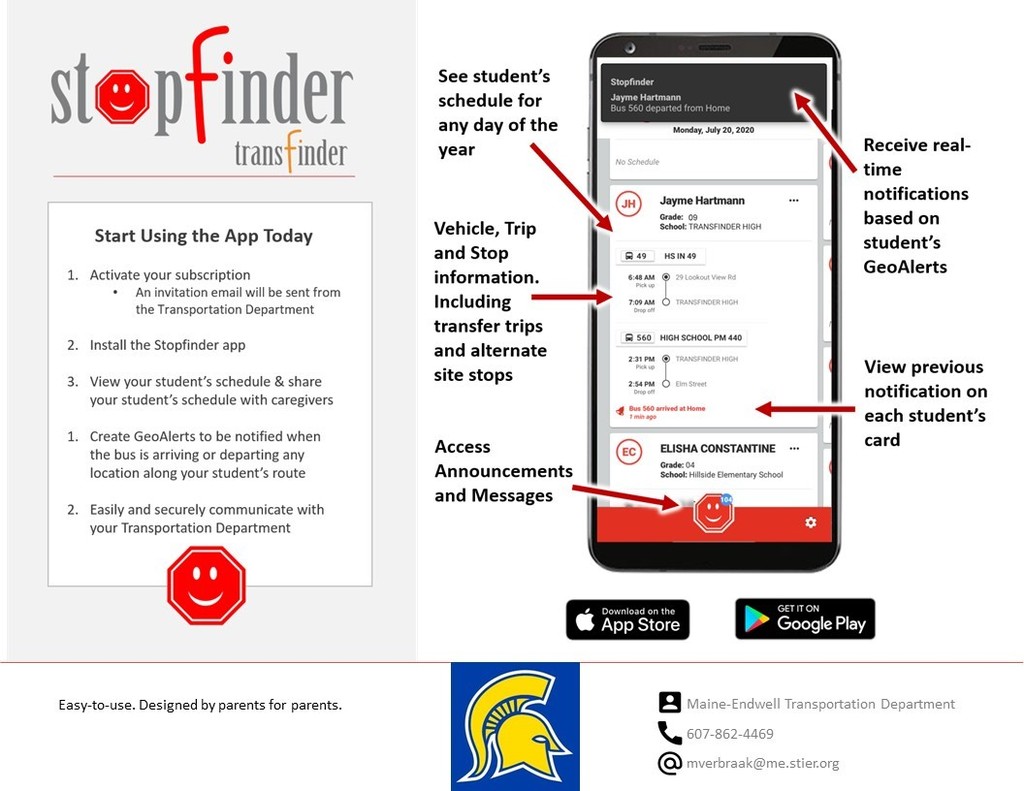 StopFinder App Invitations