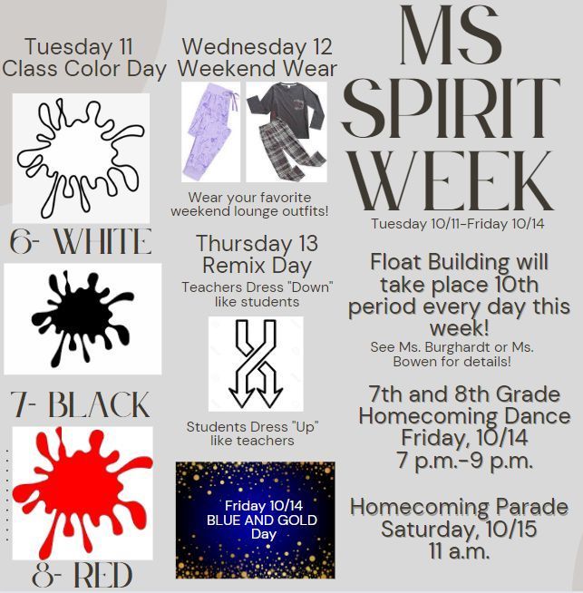MS Spirit Week theme